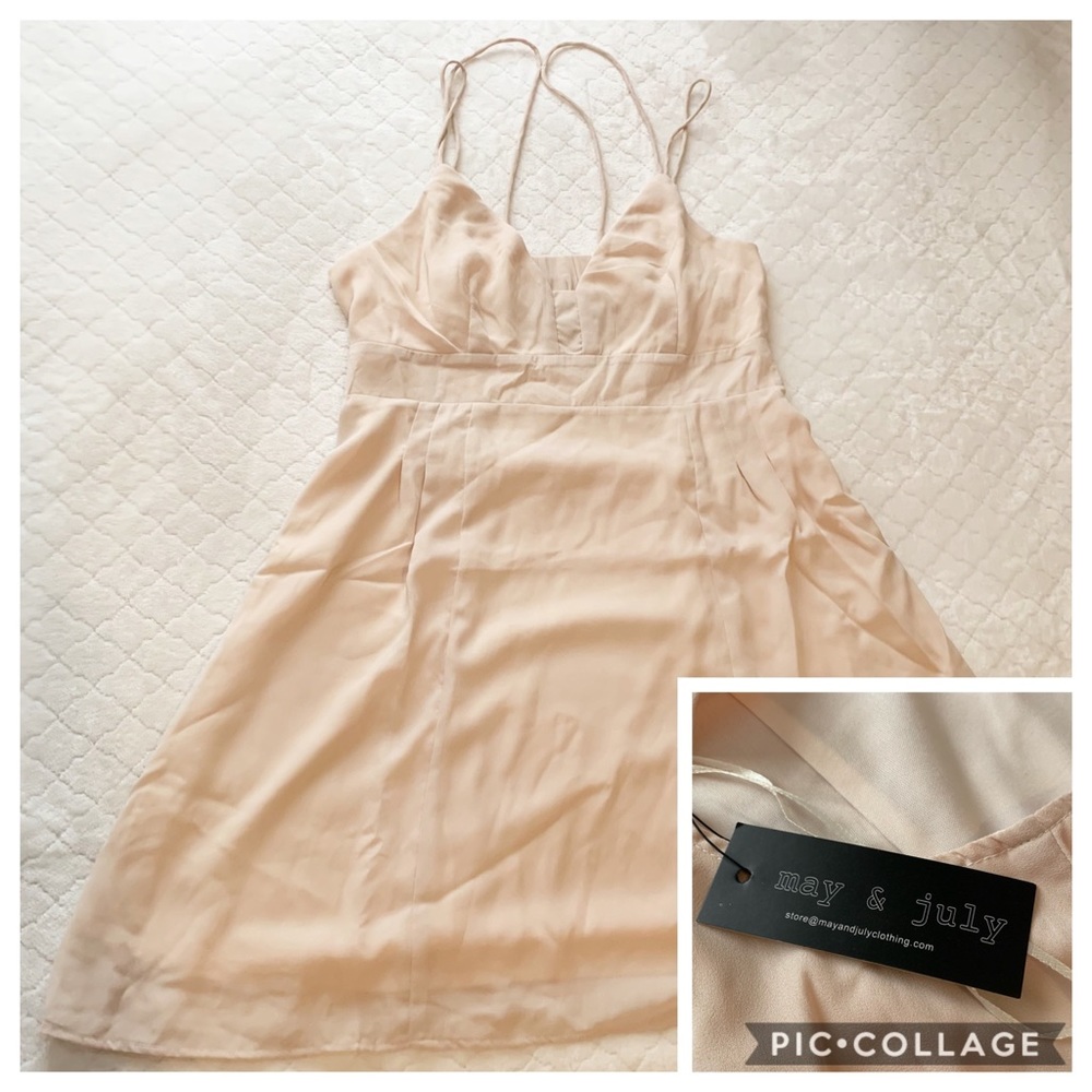 May & July - Strap Dress with cut out back